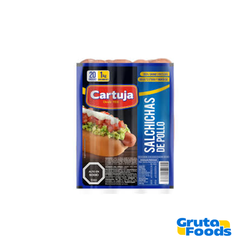 Salchicha Cartuja – 1 kg (20 unidades)