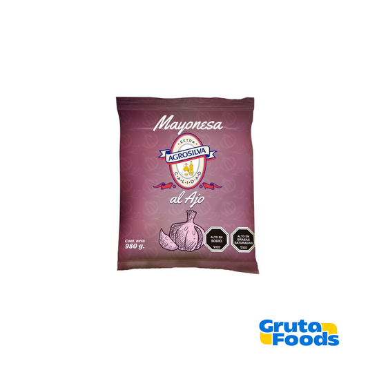 Mayo de Ajo Agrosilva – 980 g (Caja x 12 unidades)